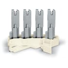 WAGO ELETTRONICA - Connettore femmina modello a scatto.senza contatto di terra.4 poli.grigio/bianco 267-234