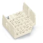 WAGO ELETTRONICA - Supporto conduttore, base.con contatto di terra diretto.con piedi di fissaggio a scatto.bianco 267-422