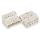 WAGO ELETTRONICA - Connettore maschio con connessione a terra.senza contatto di terra.7 poli.bianco 267-510