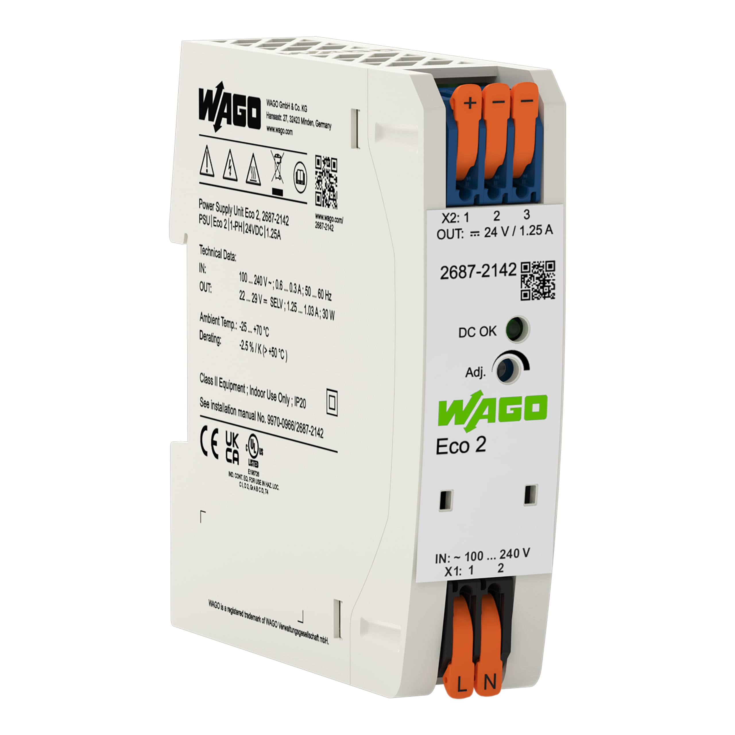 WAGO ELETTRONICA - Alimentatore.Eco 2.1 fase