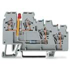 WAGO ELETTRONICA - Morsetto per sensore per 3 conduttori.LED rosso.per sensori a commutazione PNP (del positivo).grigio 270-560/281-434