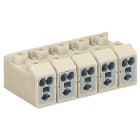 WAGO ELETTRONICA - Connettore per alimentazione.senza pulsanti.senza piedi di fissaggio a scatto.bianco 272-105