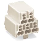 WAGO ELETTRONICA - Connettore per alimentazione.senza pulsanti.con piedi di fissaggio a scatto.bianco
