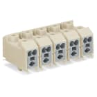 WAGO ELETTRONICA - Connettore per alimentazione.senza pulsanti.con piedi di fissaggio a scatto.bianco 272-135