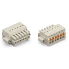 WAGO ELETTRONICA - Spina femmina per 1 conduttore.pulsante.Push-in CAGE CLAMP®.grigio chiaro