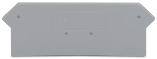 WAGO ELETTRONICA - Piastra terminale e intermedia.spessore 2 mm.grigio