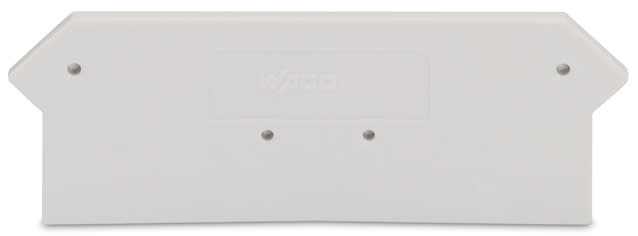 WAGO ELETTRONICA - Piastra terminale e intermedia.spessore 2 mm.grigio chiaro