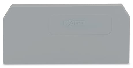 WAGO ELETTRONICA - Piastra terminale e intermedia.spessore 2 mm.grigio