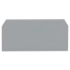 WAGO ELETTRONICA - Piastra terminale e intermedia.spessore 2 mm.grigio