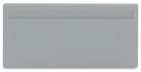 WAGO ELETTRONICA - Piastra di separazione.spessore 2 mm.sporgente.grigio 279-326