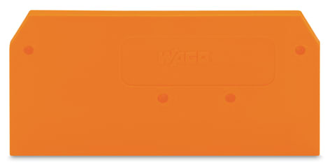 WAGO ELETTRONICA - Piastra terminale e intermedia.spessore 2 mm.arancione