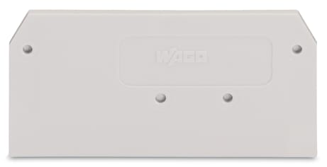WAGO ELETTRONICA - Piastra terminale e intermedia.spessore 2 mm.grigio chiaro