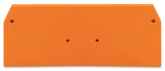 WAGO ELETTRONICA - Piastra terminale e intermedia.spessore 2 mm.arancione