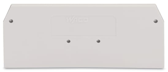 WAGO ELETTRONICA - Piastra terminale e intermedia.spessore 2 mm.grigio chiaro