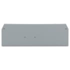 WAGO ELETTRONICA - Piastra terminale e intermedia.spessore 2 mm.grigio
