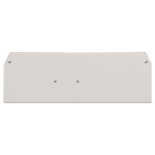 WAGO ELETTRONICA - Piastra terminale e intermedia.spessore 2 mm.grigio chiaro