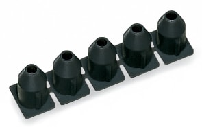 WAGO ELETTRONICA - Fermaisolante.0,25 mm².5 pezzi/striscia.grigio scuro