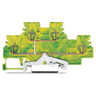 WAGO ELETTRONICA - Morsetto a due piani.Morsetto di terra per 4 conduttori.1,5 mm².verde-giallo