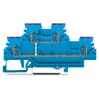 WAGO ELETTRONICA - Morsetto a due piani.Morsetto passante per 4 conduttori.N.blu