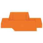 WAGO ELETTRONICA - Piastra terminale e intermedia.spessore 2 mm.arancione