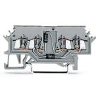 WAGO ELETTRONICA - Morsetto per componente.4 conduttori.per circuiti di prova per lampade fino a 60 V.grigio