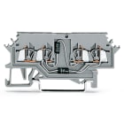WAGO ELETTRONICA - Morsetto per componente.4 conduttori.per circuiti di prova per lampade fino a 60 V.grigio