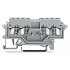 WAGO ELETTRONICA - Morsetto a doppio potenziale.1,5 mm².slot per marcatura laterali.grigio