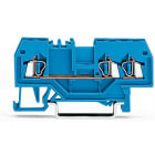 WAGO ELETTRONICA - Morsetto passante per 3 conduttori.1,5 mm².adatto per applicazioni Ex-i.blu