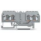 WAGO ELETTRONICA - Morsetto a doppio potenziale.1,5 mm².con doppio slot per marcatura centrale.grigio