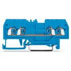 WAGO ELETTRONICA - Morsetto passante per 4 conduttori.1,5 mm².adatto per applicazioni Ex-i.blu 279-834