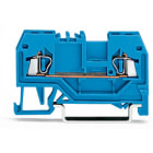 WAGO ELETTRONICA - Morsetto passante per 2 conduttori.1,5 mm².adatto per applicazioni Ex-i.blu