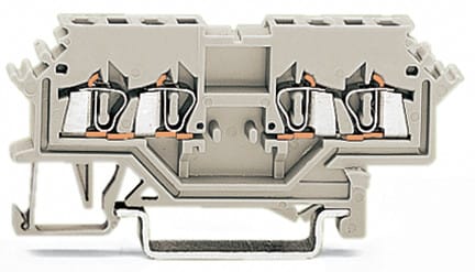 WAGO ELETTRONICA - Morsetto a doppio potenziale.1,5 mm².adatto per applicazioni Ex e II.grigio chiaro