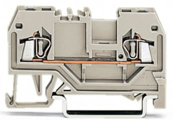 WAGO ELETTRONICA - Morsetto passante per 2 conduttori.1,5 mm².adatto per applicazioni Ex e II.grigio chiaro