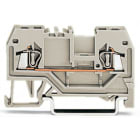 WAGO ELETTRONICA - Morsetto passante per 2 conduttori.1,5 mm².adatto per applicazioni Ex e II.grigio chiaro