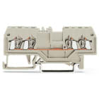 WAGO ELETTRONICA - Morsetto passante per 4 conduttori.1,5 mm².adatto per applicazioni Ex e II.grigio chiaro