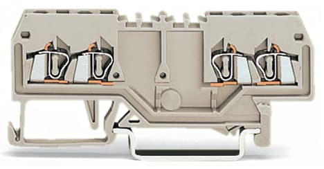 WAGO ELETTRONICA - Morsetto a doppio potenziale.1,5 mm².adatto per applicazioni Ex e II.grigio chiaro 279-995
