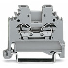 WAGO ELETTRONICA - Morsetto passante per 2 conduttori.2,5 mm².slot per marcatura laterali.grigio