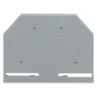 WAGO ELETTRONICA - Piastra terminale e intermedia.spessore 2,5 mm.grigio