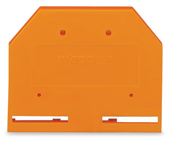 WAGO ELETTRONICA - Piastra terminale e intermedia.spessore 2,5 mm.arancione