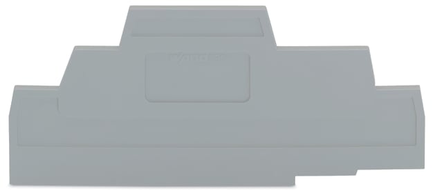 WAGO ELETTRONICA - Piastra terminale e intermedia.spessore 2,5 mm.grigio