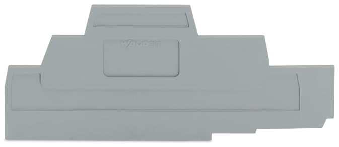 WAGO ELETTRONICA - Piastra terminale e intermedia.spessore 2,5 mm.grigio