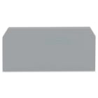 WAGO ELETTRONICA - Piastra terminale e intermedia.spessore 2,5 mm.grigio