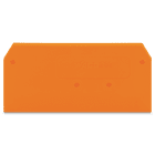 WAGO ELETTRONICA - Piastra terminale e intermedia.spessore 2,5 mm.arancione 280-309