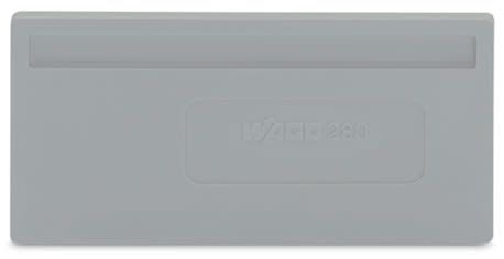 WAGO ELETTRONICA - Piastra di separazione.spessore 2 mm.sporgente.grigio