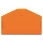 WAGO ELETTRONICA - Piastra terminale e intermedia.spessore 2,5 mm.arancione 280-313