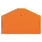 WAGO ELETTRONICA - Piastra terminale e intermedia.spessore 2,5 mm.arancione