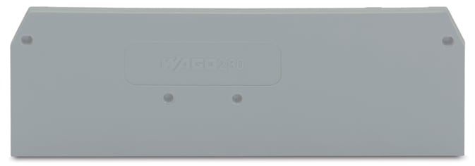 WAGO ELETTRONICA - Piastra terminale e intermedia.spessore 2,5 mm.grigio