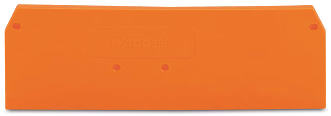 WAGO ELETTRONICA - Piastra terminale e intermedia.spessore 2,5 mm.arancione