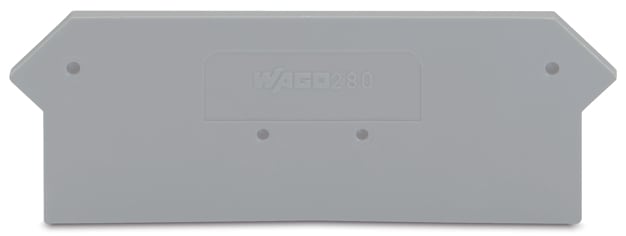WAGO ELETTRONICA - Piastra terminale e intermedia.spessore 2,5 mm.grigio