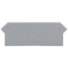 WAGO ELETTRONICA - Piastra terminale e intermedia.spessore 2,5 mm.grigio